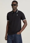 G-STAR Poloshirt 'Dunda' Braun/Schwarz/Rot/Dunkelbraun