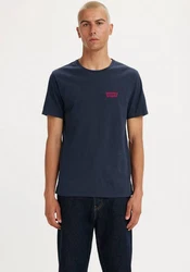 LEVI'S T-Shirt '2 Pack Crewneck Graphic' Dunkelblau/Lila/Blau