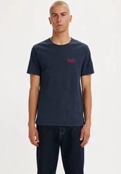 LEVI'S T-Shirt '2 Pack Crewneck Graphic' Dunkelblau/Lila/Blau