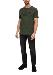 s.Oliver Herren T-Shirt 2139909 Dunkelgrün