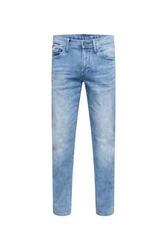 CAMP DAVID Regular-fit Jeans mit zwei Leibhöhen Hellblau/Blau