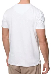 Indicode Rundhalsshirt INGiuse Weiß/Creme/Rot
