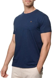Indicode Rundhalsshirt INGiuse Dunkelblau/Blau