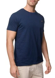 Indicode Rundhalsshirt INGiuse Dunkelblau/Blau
