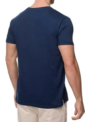 Indicode Rundhalsshirt INGiuse Dunkelblau/Blau