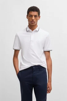 BOSS Shirt 'Passertip' schwarz/weiß BOSS Shirt 'Passertip' schwarz/weiß