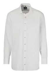 OLYMP Langarmhemd Luxor modern fit Grau/Weiß/Creme
