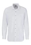 OLYMP Langarmhemd Businesshemd Level Five Weiß/Creme/Braun