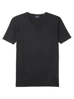 OLYMP T-Shirt Wirk Casual Dunkelgrau/Grau/Schwarz