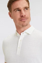 OLYMP Poloshirt Casual Weiß/Creme