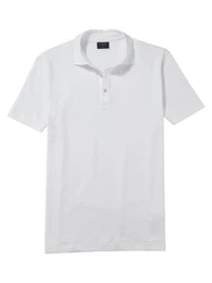 Poloshirt Casual aus Leinenmischung