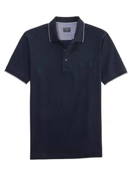 OLYMP Poloshirt Casual Dunkelblau/Blau