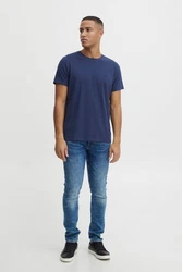BLEND T-Shirt 'Dinton' Dunkelblau/Blau/Hellblau