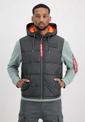 Alpha Industries Blouson Men Hooded Puffer Vest FD Hellgrau/Dunkelgrau/Schwarz/Dunkelgrün/Grün