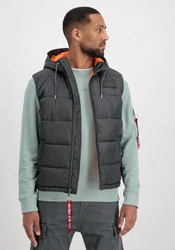 Alpha Industries Blouson Men Hooded Puffer Vest FD Hellgrau/Dunkelgrau/Schwarz/Dunkelgrün/Grün