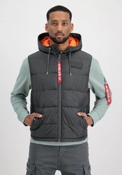 Alpha Industries Blouson Men Hooded Puffer Vest FD Hellgrau/Dunkelgrau/Schwarz/Dunkelgrün/Grün