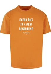 Merchcode T-Shirt Hope 2 Heavy Oversized Tee Orange/Gelb