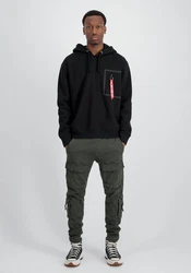 Alpha Industries Taped Pocket Hoodie Schwarz
