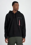 Alpha Industries Taped Pocket Hoodie Schwarz