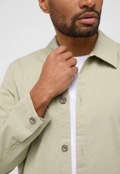Eterna Langarmhemd MODERN FIT EASY IRON Khaki/Hellgrün/Beige