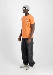 Alpha Industries T-Shirt Flying Buzz Small Logo Orange