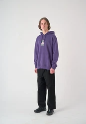 Cleptomanicx Kapuzensweatshirt Hugull Fliederfarben/Lila/Dunkelblau