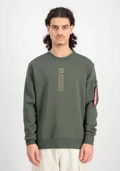 Alpha Industries Sweater Refl. Print Dunkelgrün