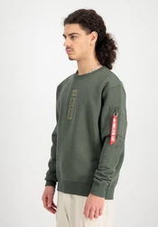 Alpha Industries Sweater Refl. Print Dunkelgrün