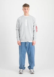 Alpha Industries Sweater Refl. Print Grau/Weiß/Hellgrau