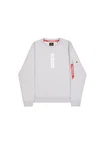 Alpha Industries Sweater Refl. Print Grau/Weiß/Hellgrau