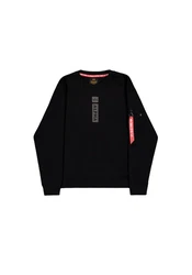 Alpha Industries Sweater Refl. Print Schwarz/Dunkelblau
