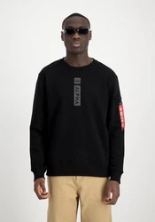 Alpha Industries Sweater Refl. Print Schwarz/Dunkelblau