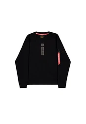Alpha Industries Sweater Refl. Print Schwarz/Dunkelblau