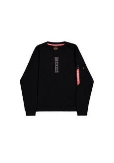 Alpha Industries Sweater Refl. Print Schwarz/Dunkelblau