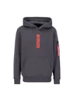 ALPHA INDUSTRIES Sweatshirt Dunkelgrau/Hellgrau/Grau