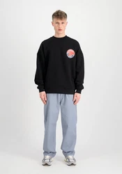 Alpha Industries Sweater Japan Wave Warrior Creme/Schwarz/Rot