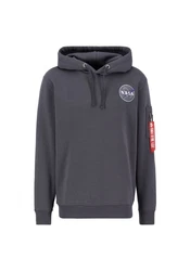 Alpha Industries NASA Orbit Hoodie Dunkelgrau/Dunkelblau/Lila/Grau/Hellgrau