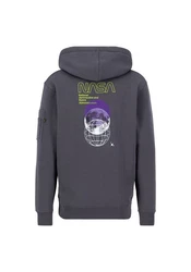 Alpha Industries NASA Orbit Hoodie Dunkelgrau/Dunkelblau/Lila/Grau/Hellgrau