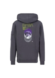 Alpha Industries NASA Orbit Hoodie Dunkelgrau/Dunkelblau/Lila/Grau/Hellgrau