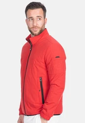 New Canadian Outdoorjacke All Season mit praktischer Armtasche Rot/Dunkelrot
