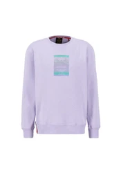 Alpha Industries Sweater Rainbow Refl. Label Lila/Fliederfarben