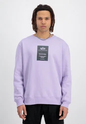 Alpha Industries Sweater Rainbow Refl. Label Lila/Fliederfarben
