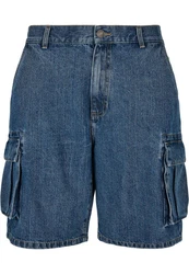 Urban Classics Herren Cargo Shorts (1-tlg) Blau