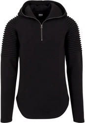 Urban Classics Herren Pleat Sleeves Terry Hoody Schwarz/Dunkelblau