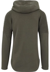 Urban Classics Herren Pleat Sleeves Terry Hoody Dunkelgrün/Khaki