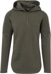 Urban Classics Herren Pleat Sleeves Terry Hoody Dunkelgrün/Khaki