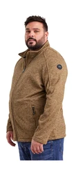 STOY Fleecejacke STS 6 MN KNTFLC JCKT Braun/Khaki