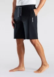 Bench. Loungewear Sweatshorts mit seitlichen Taschen Schwarz/Dunkelblau/Beige