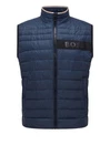 BOSS Weste Darolan Hellblau/Dunkelblau/Blau/Lila
