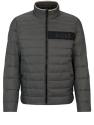 BOSS Jacke Darolus (1-St) Braun/Grau/Dunkelgrau